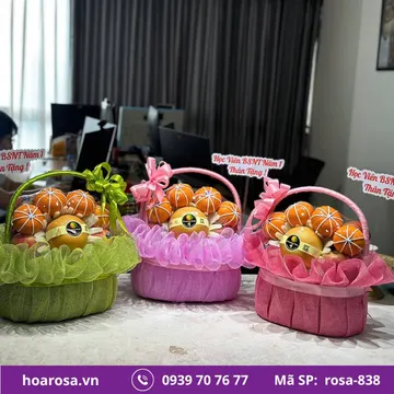 Giỏ trái cây rosa-838