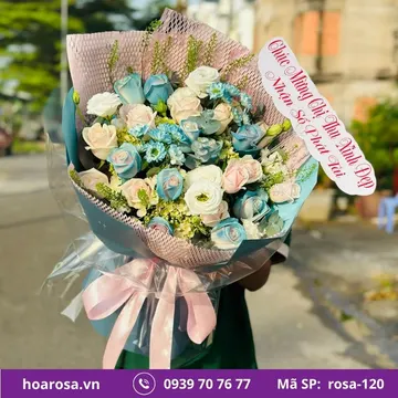 Bó hoa rosa-120