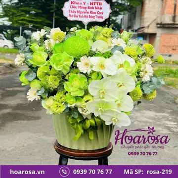 Giỏ hoa rosa-219