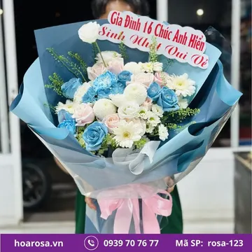 Bó hoa rosa-123