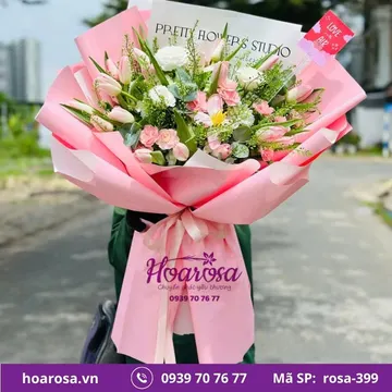 Bó hoa rosa-399