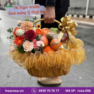Giỏ trái cây rosa-056