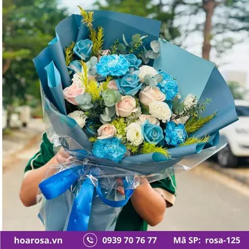 Bó hoa rosa-125