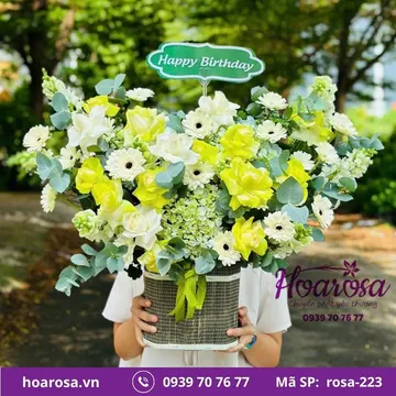 Giỏ hoa rosa-223