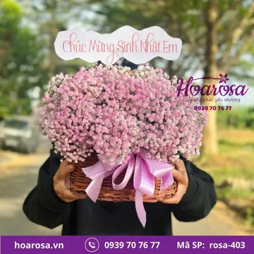 Giỏ hoa rosa-403