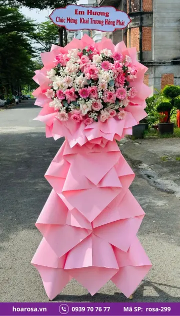 Kệ Hoa Chúc Mừng rosa-299