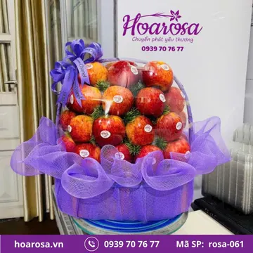 Giỏ trái cây rosa-061