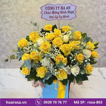 Giỏ hoa rosa-803