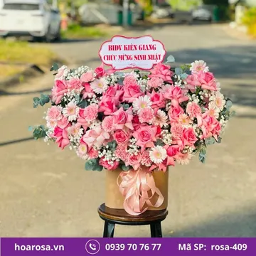 Giỏ hoa rosa-409