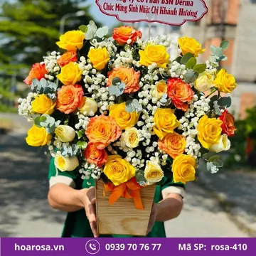 Giỏ hoa rosa-410