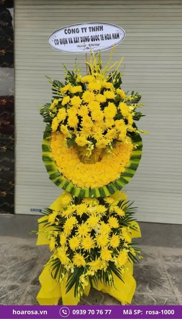 Hoa chia buồn rosa-1000