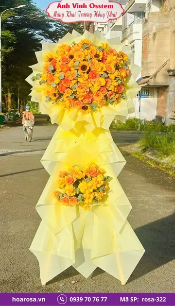 Kệ Hoa Chúc Mừng rosa-322