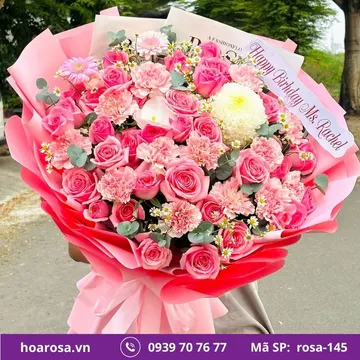 Bó hoa rosa-145