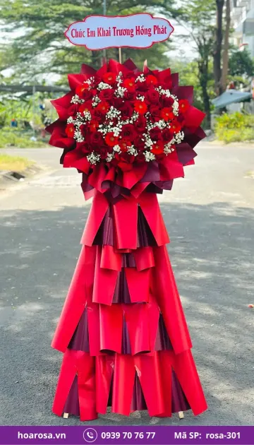 Kệ Hoa Chúc Mừng rosa-301