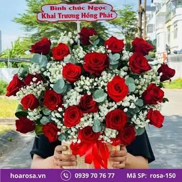 Giỏ hoa rosa-150