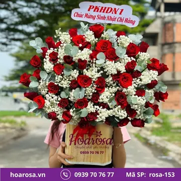 Giỏ hoa rosa-153