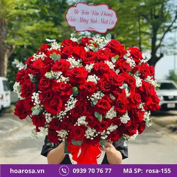 Giỏ hoa rosa-155