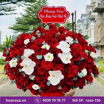 Giỏ hoa rosa-156