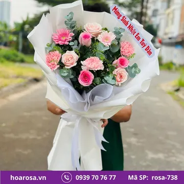 Bó hoa rosa-738