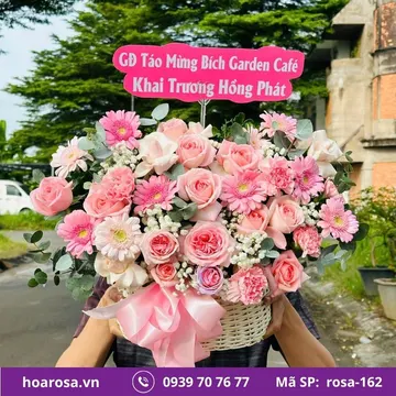 Giỏ hoa rosa-162