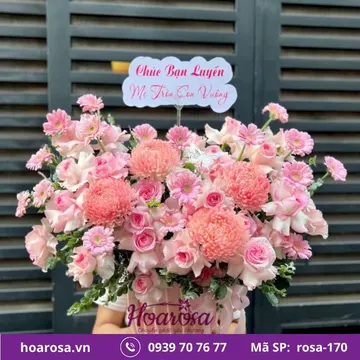 Giỏ hoa rosa-170
