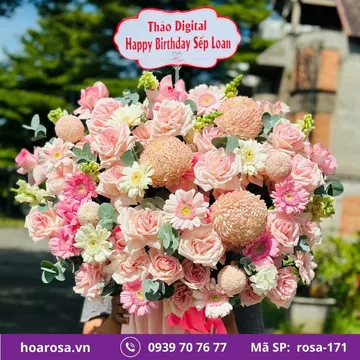 Giỏ hoa rosa-171