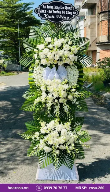 Hoa chia buồn rosa-260