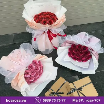 Bó hoa rosa-707