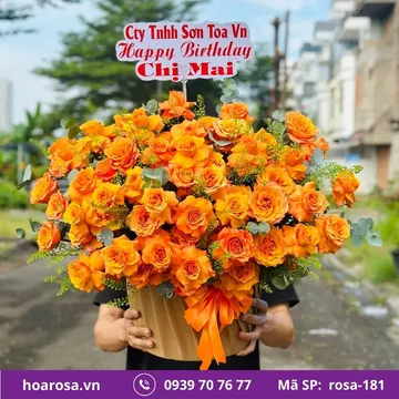 Giỏ hoa rosa-181