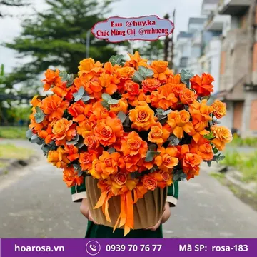 Giỏ hoa rosa-183
