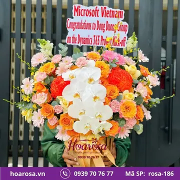 Giỏ hoa rosa-186