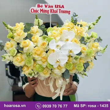 Giỏ hoa rosa-1435