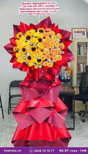 Kệ hoa chúc mừng rosa-1446