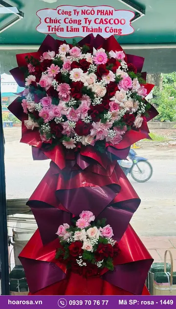 Kệ hoa chúc mừng rosa-1449