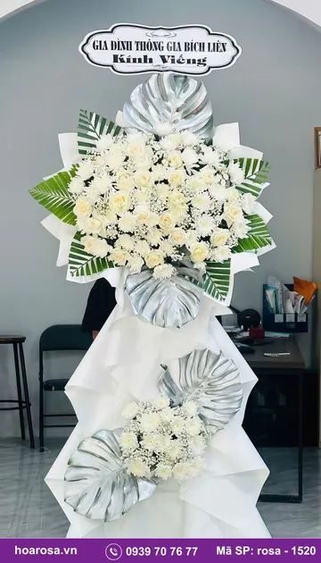 Hoa chia buồn rosa-1520
