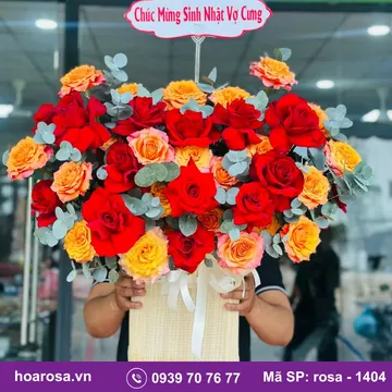 Giỏ hoa rosa-1404
