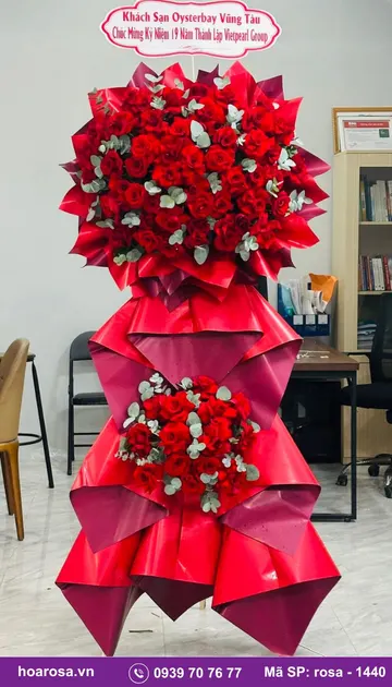 Kệ hoa chúc mừng rosa-1440