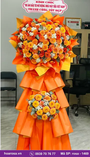 Kệ hoa chúc mừng rosa-1469