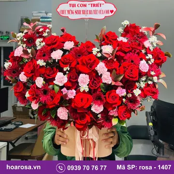 Giỏ hoa rosa-1407