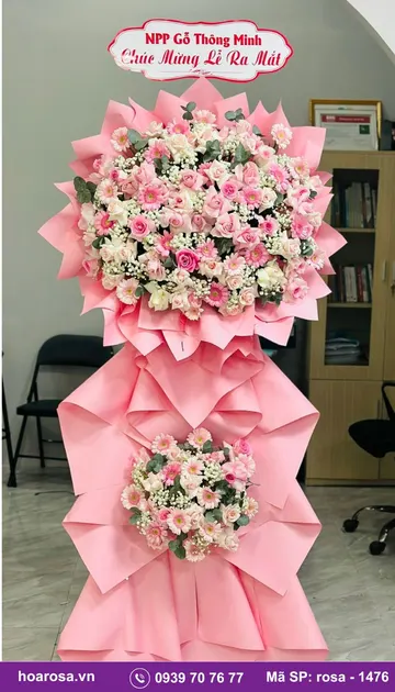 Kệ hoa chúc mừng rosa-1476