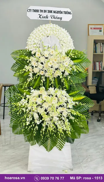 Hoa chia buồn rosa-1513