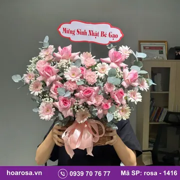 Giỏ hoa rosa-1416