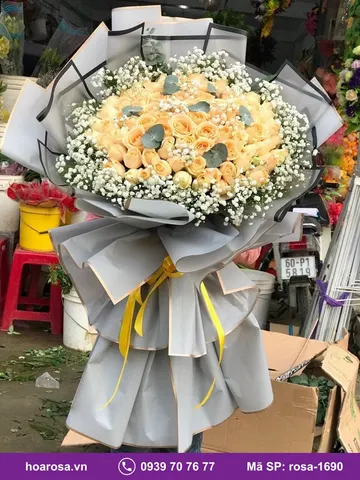 Bó hoa rosa-1690