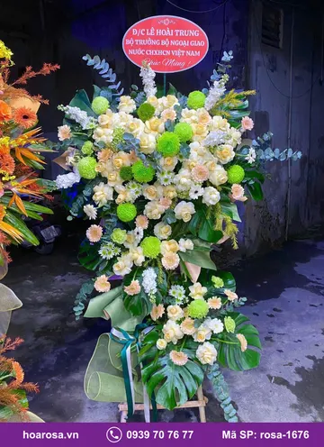 Kệ hoa chúc mừng rosa-1676