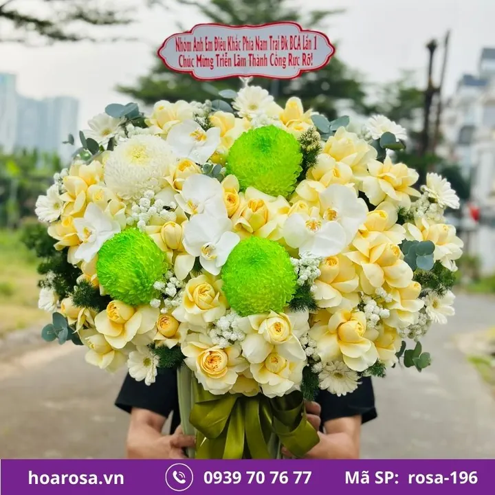 Giỏ hoa rosa-196