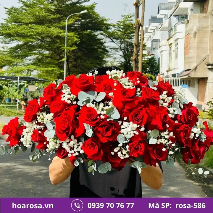 Dĩa hoa để bàn rosa-586