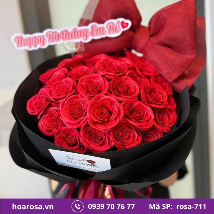 Bó hoa rosa-711