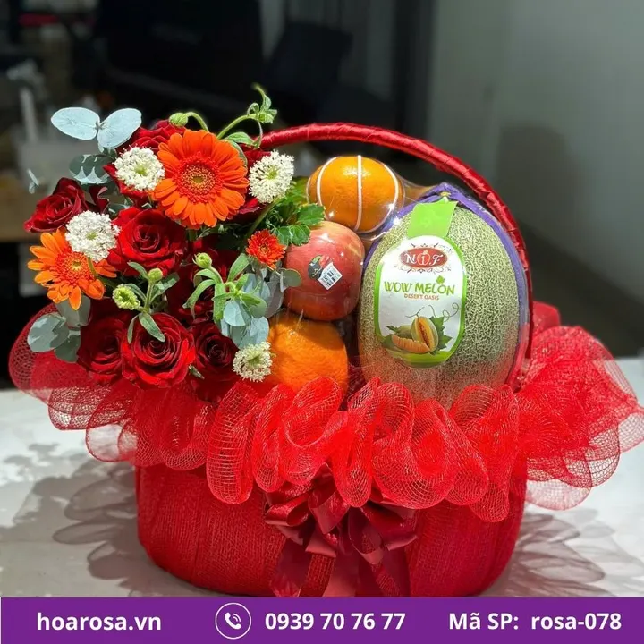 Giỏ trái cây rosa-078