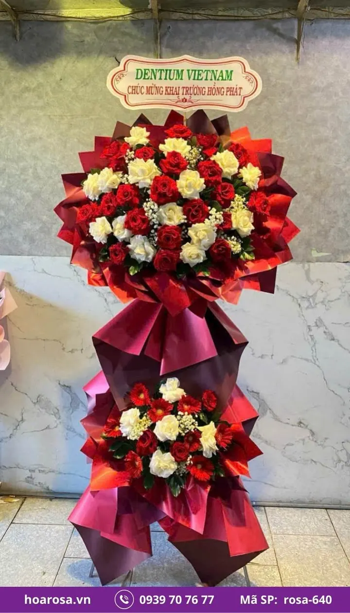 Kệ hoa chúc mừng rosa-640