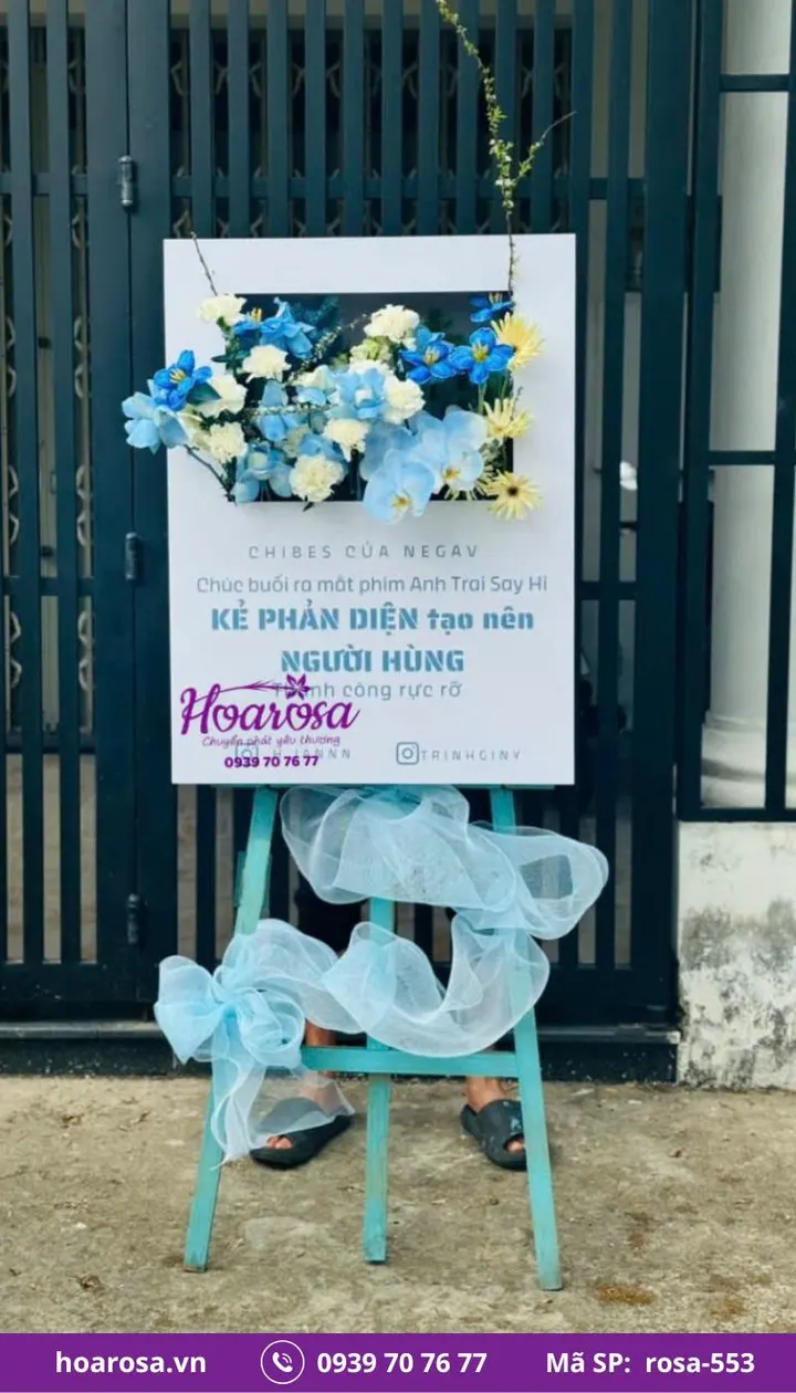 Kệ hoa chúc mừng rosa-553